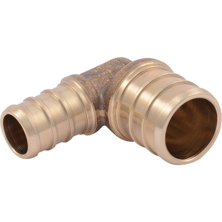 Sharkbite 1/2 In. x 3/4 In. Barb 90 Deg. Brass Reducing PEX Elbow 1/4 Bend UC274LFA